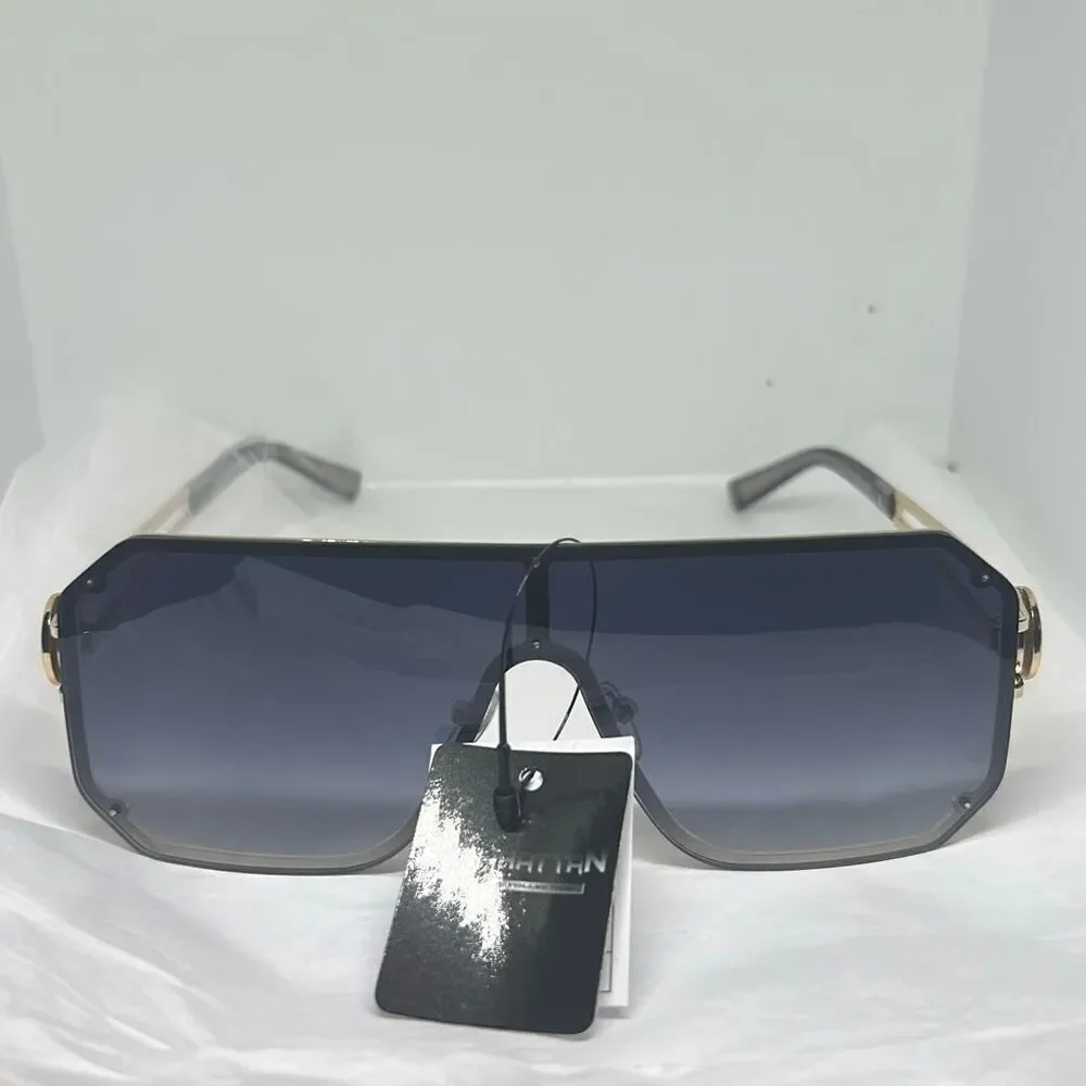 Manhattan Edge Shield Sunglasses – Oversized Fashion Statement